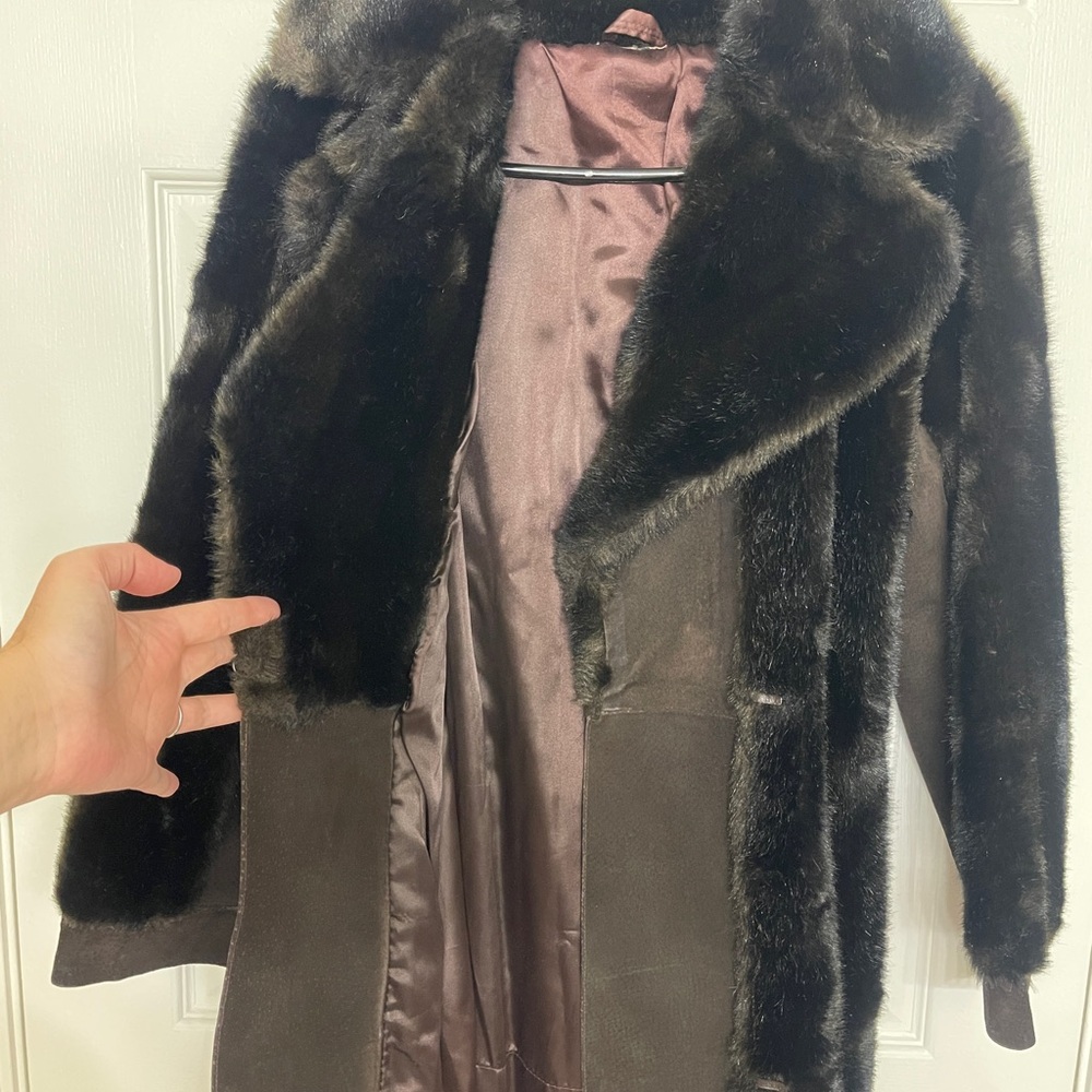 Tissavel of France Dark Brown Teddy Jacket - Picture 10 of 14